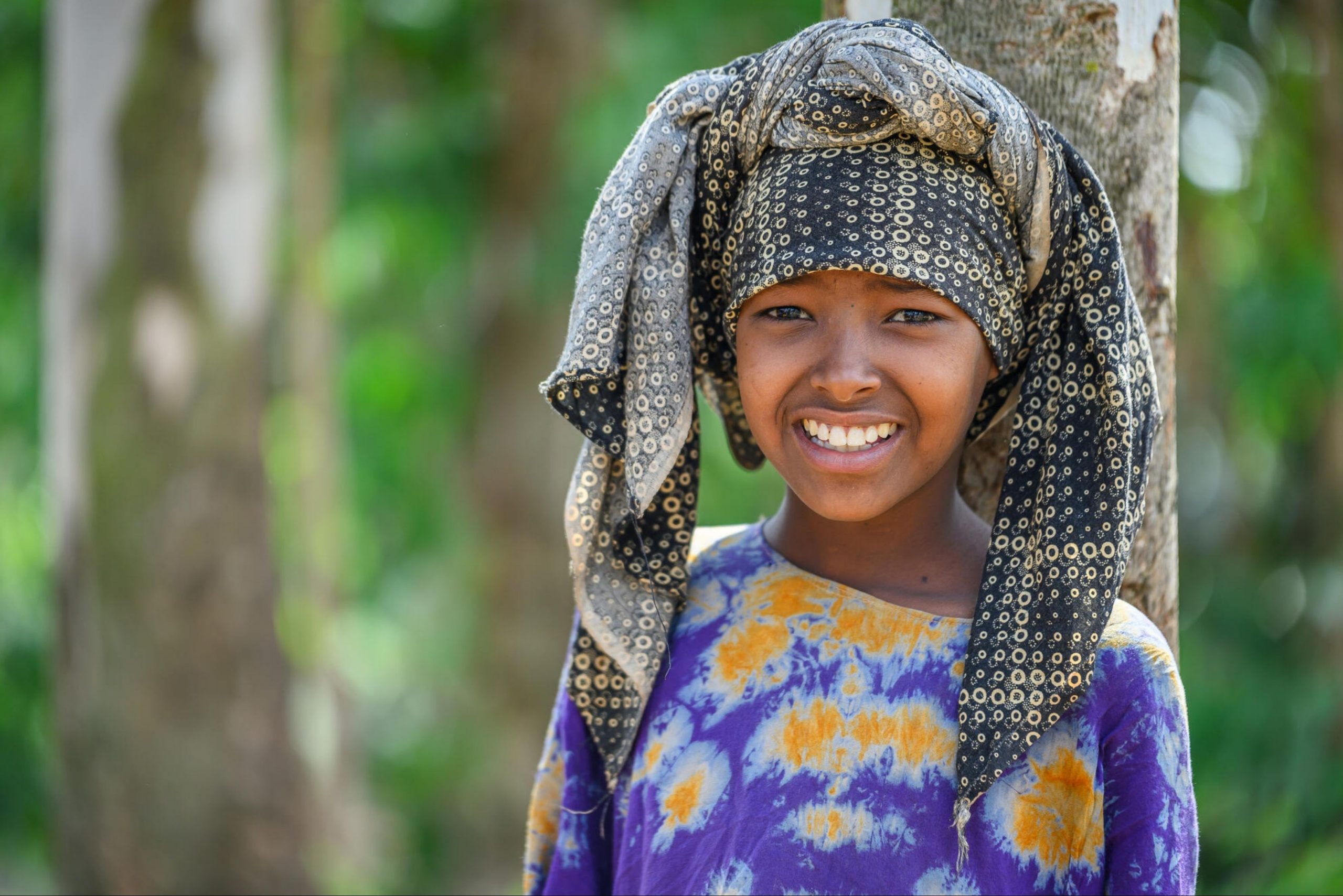 Ethiopië - kind lacht in camera