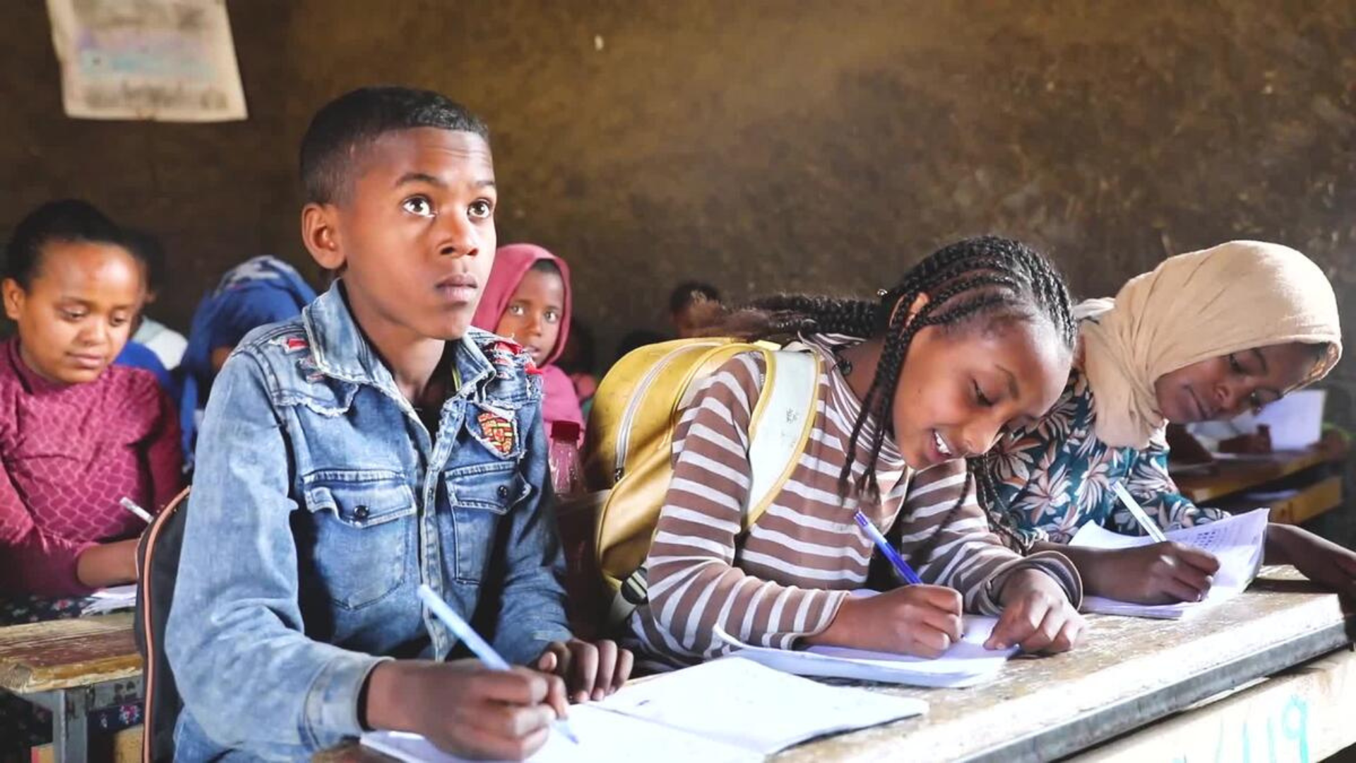 Kinderen leren op school