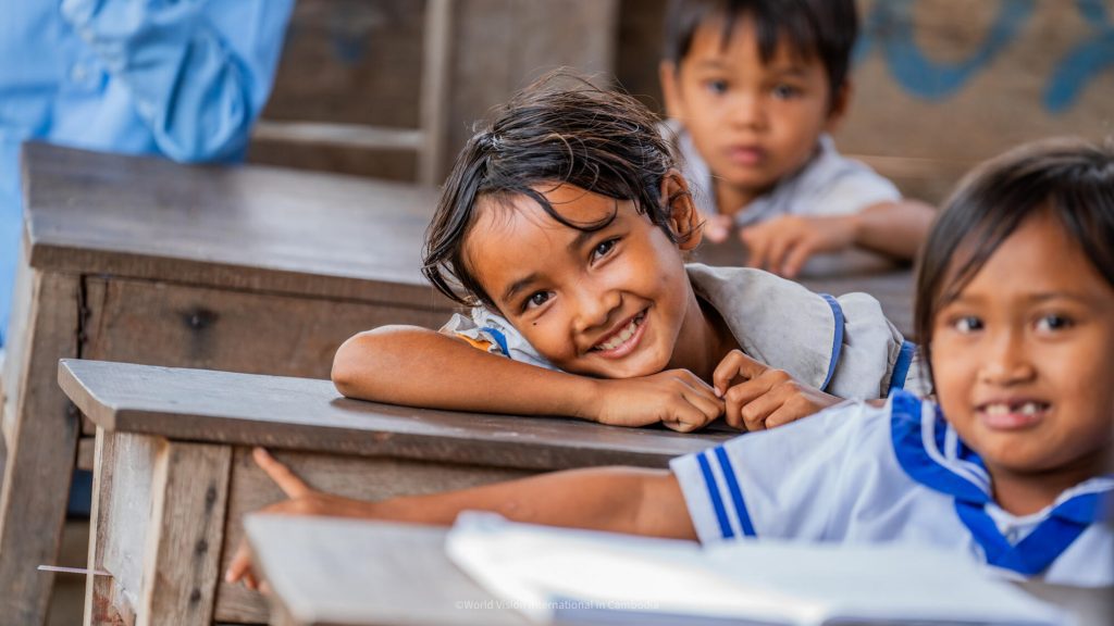 Kind op school Cambodja World Vision Nederland