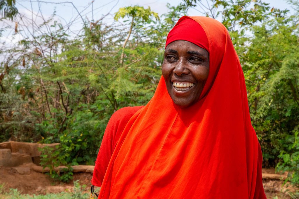 Vrouw uit Somalië landbouw