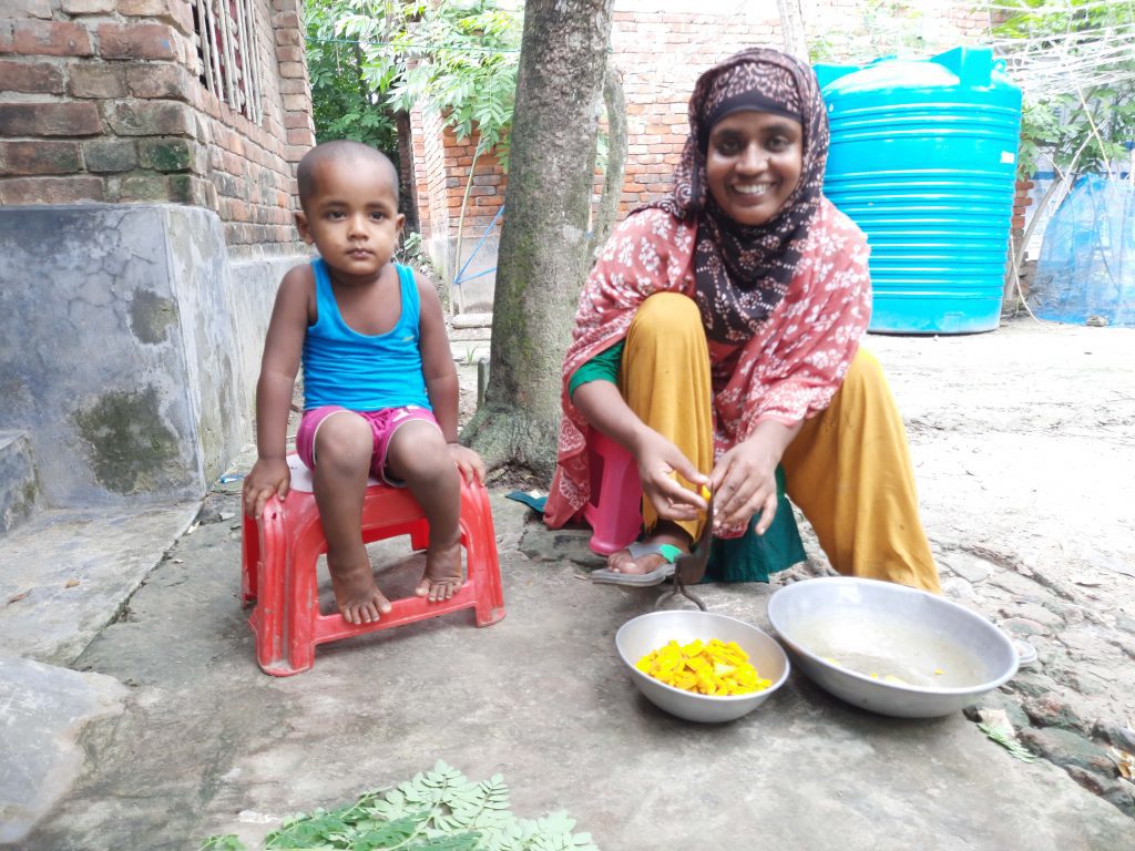 Nasima en haar zoon