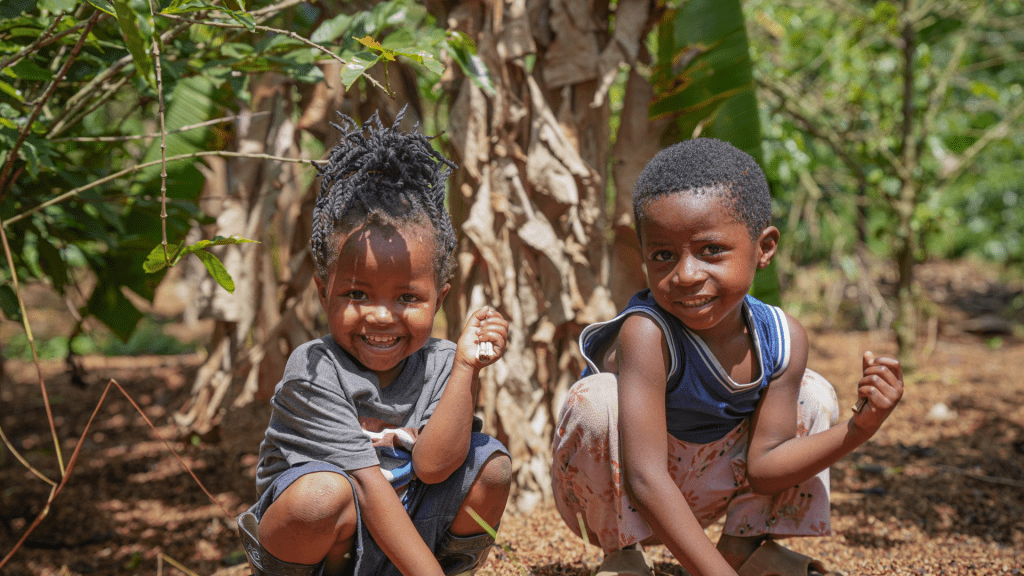 Twee kinderen in Congo DRC
